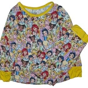 Disney Baby Princesses Bamboo PJ Set Girls Size 4T NWOT